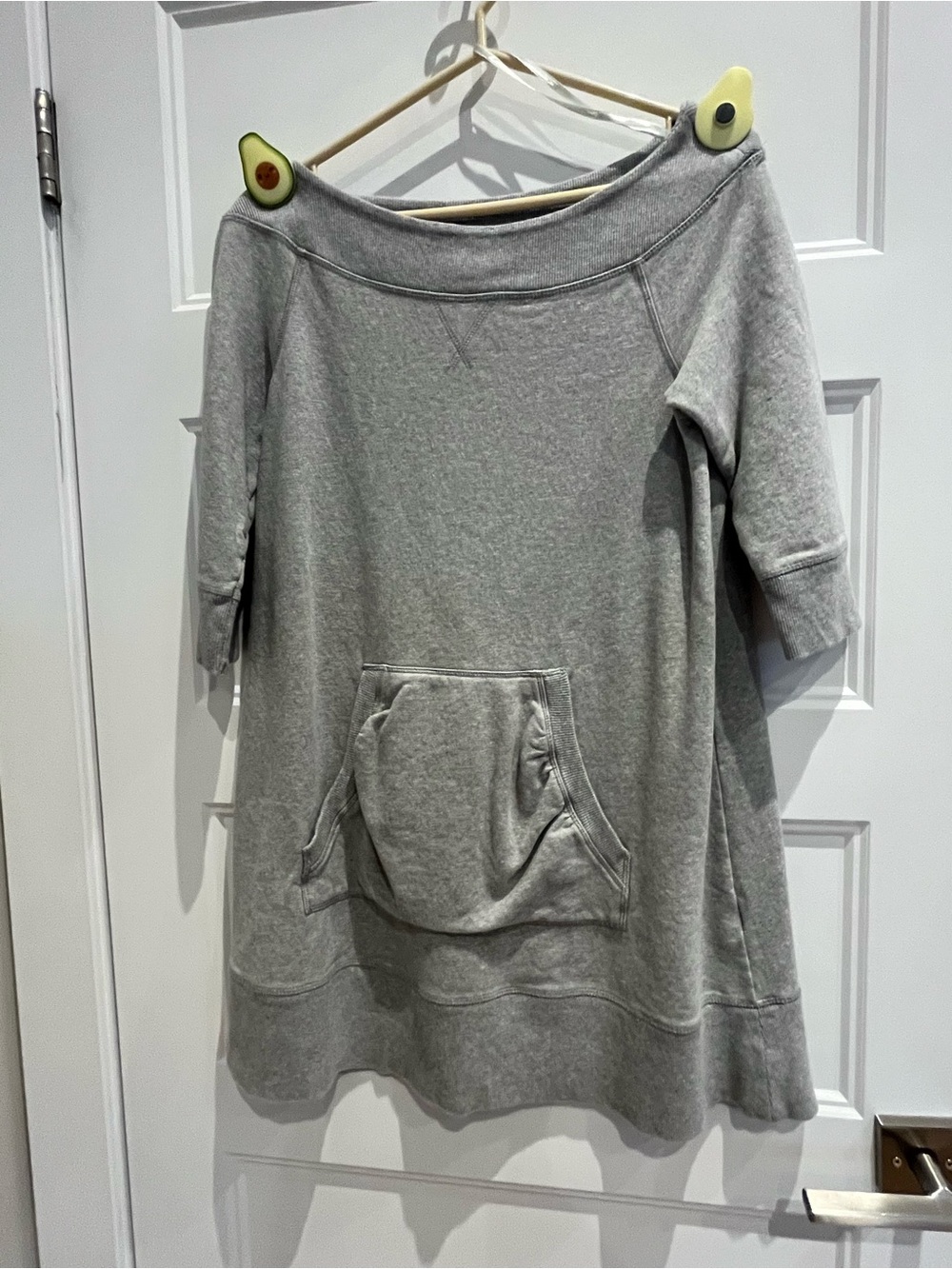H&M Light Grey Ribbed Sweatshirt